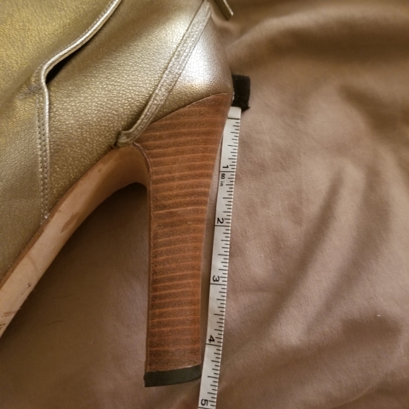Brian Atwood gold boots booties 40 - Picture 6 of 6
